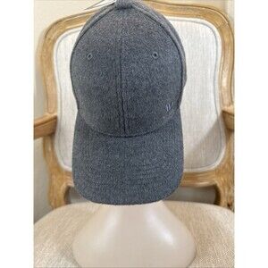 VRST Mens Flannel Strap back Cap Charcoal Gray Heather Hat Soft Adjustable